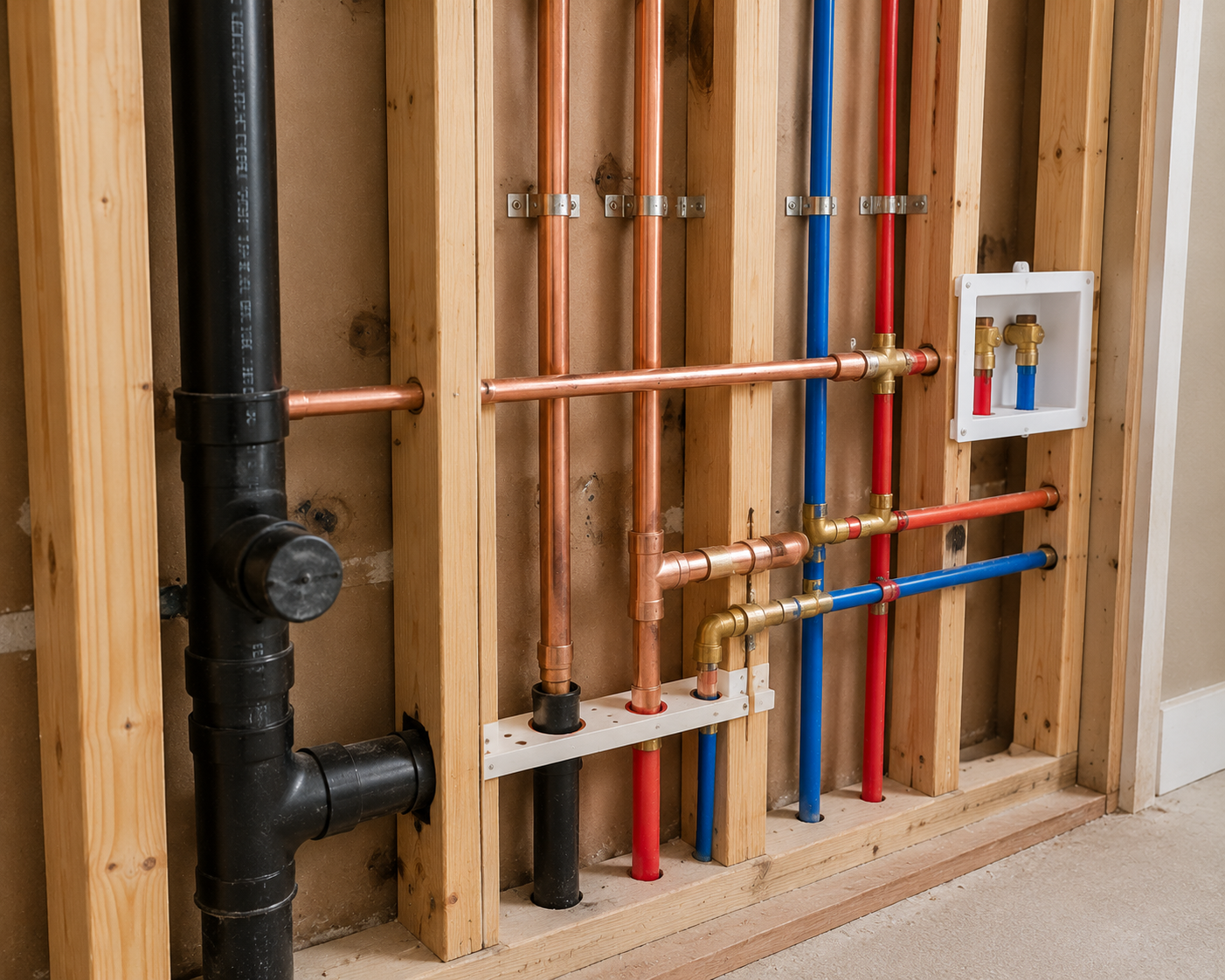 New copper and PEX repiping in a Brevard County home
