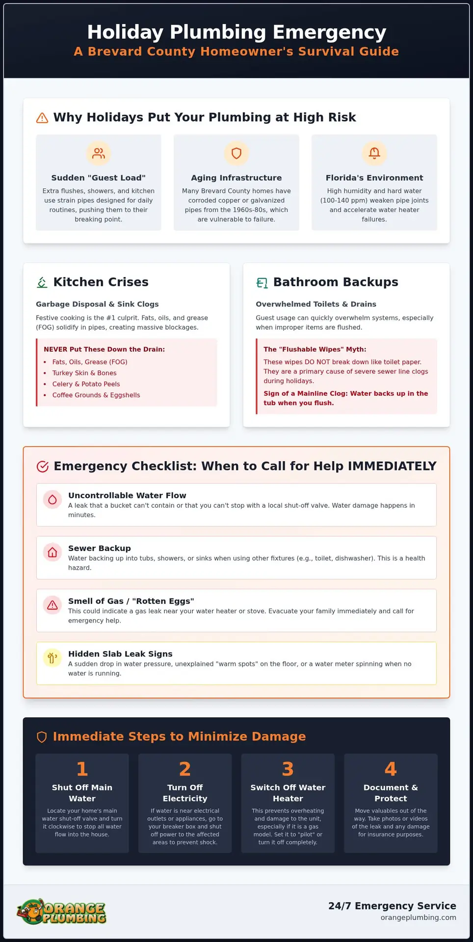 Holiday Plumbing Emergency in Brevard County: The Ultimate Survival Checklist