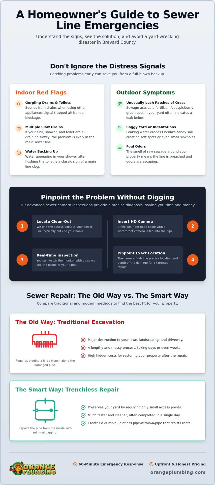Sewer Line Repair in Brevard County, FL: 24/7 Expert Service