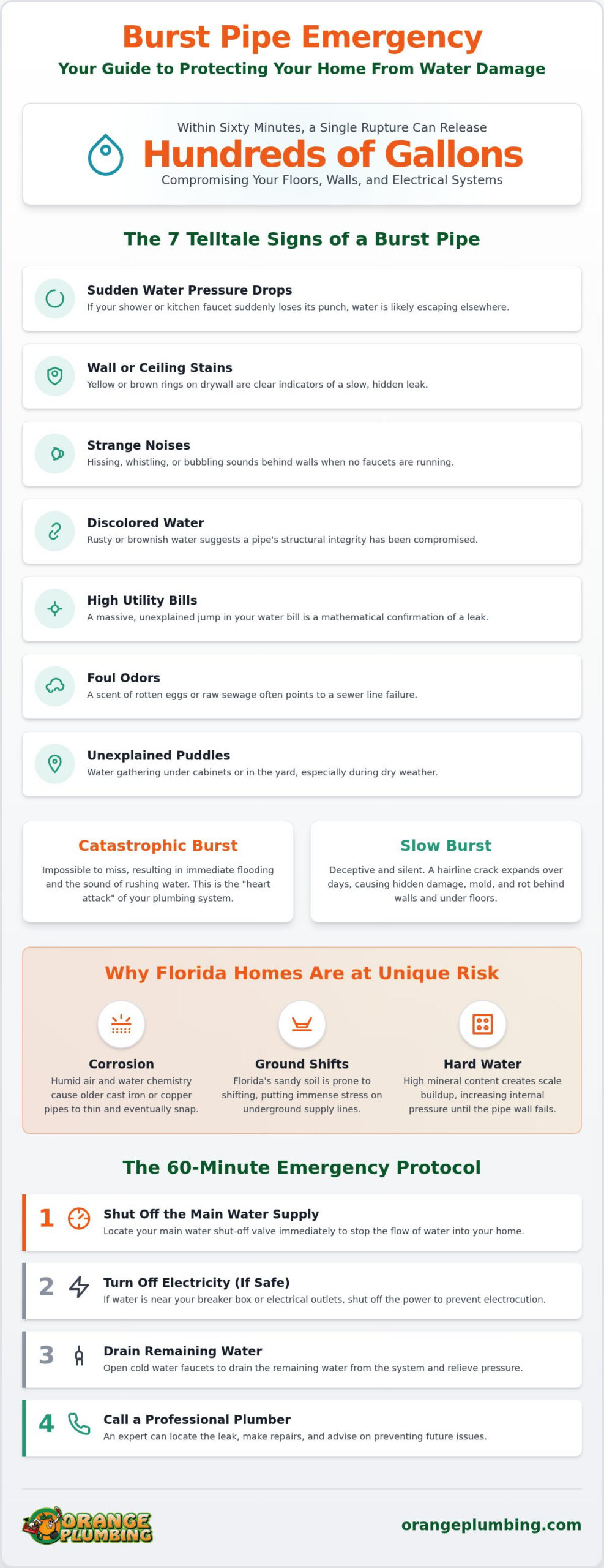 Signs of a Burst Pipe in Your Home: The Complete Emergency Checklist